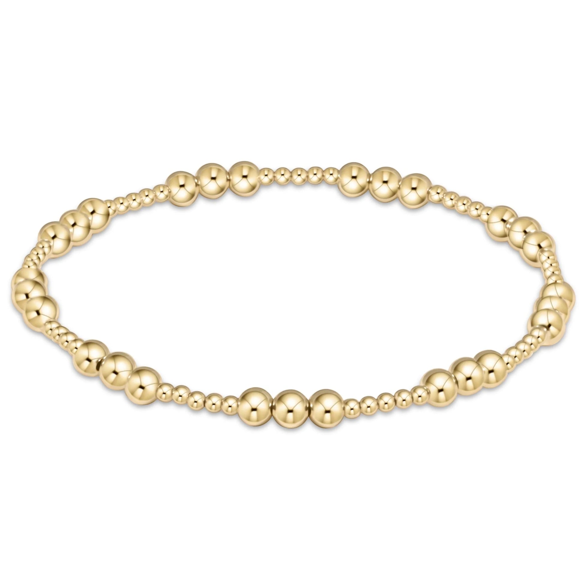 Class Joy 6mm bracelet by eNewton. Made with 6mm and 3mm, 14kt gold-filled beads. Shop at The Painted Cottage in Edgewater, MD.