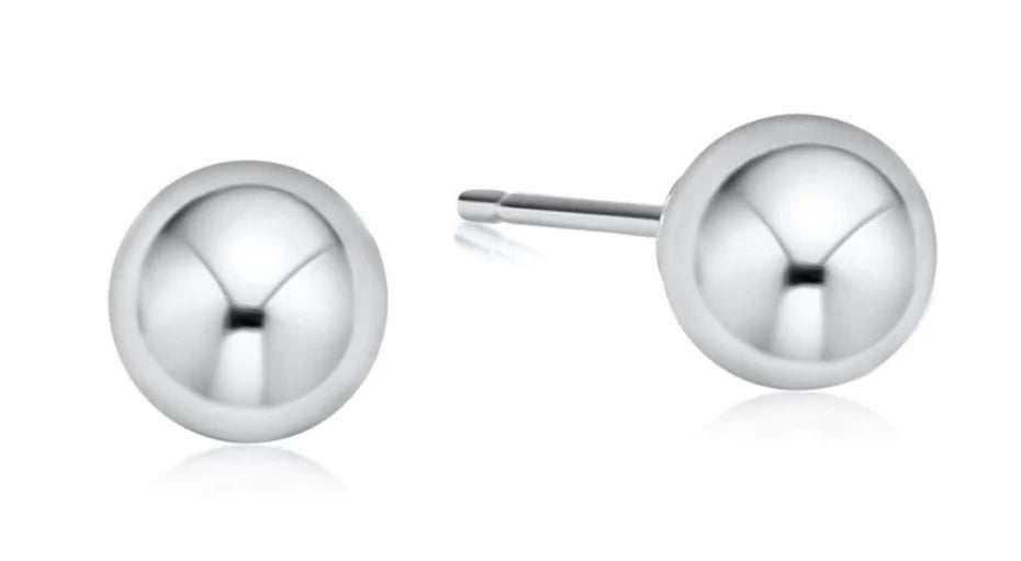 Classic 10mm Ball Stud - Sterling earrings by eNewton. Sterling silver 10mm ball studs. Shop at The Painted Cottage in Edgewater, MD.