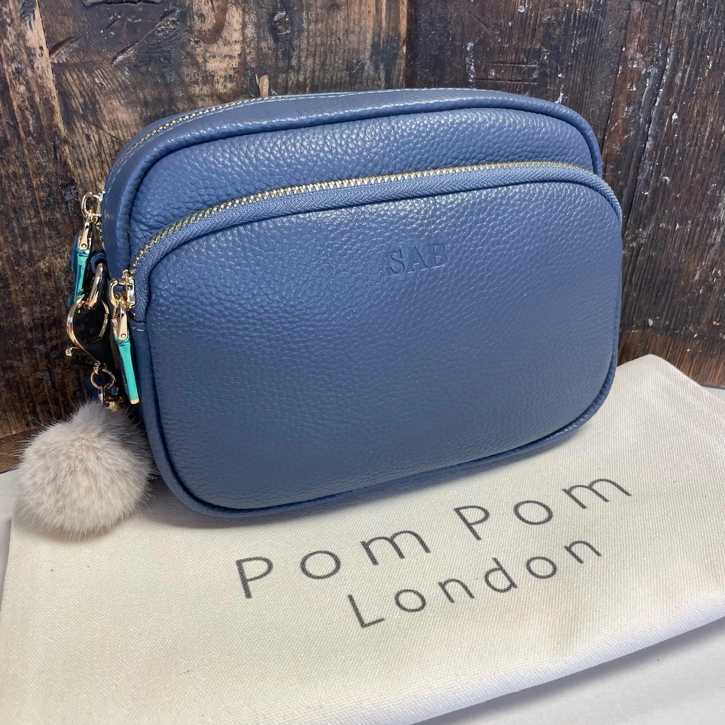 Mayfair Bag Slate Blue & Accessories - 2 Free Straps Pom Pom London Bags IMG_8162_1800x1800_58ee2cbb-3287-442b-a78b-24234c4b8754