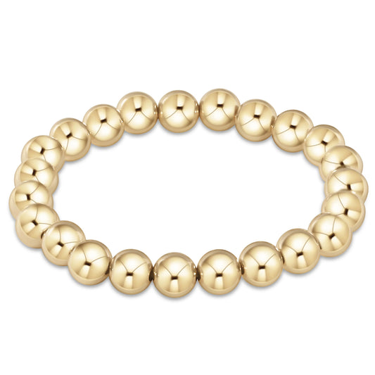 Extends Classic Gold 8mm Bracelet by eNewton. Made with 8mm 14kt gold-filled beads. Shop at The Painted Cottage in Edgewater, MD.