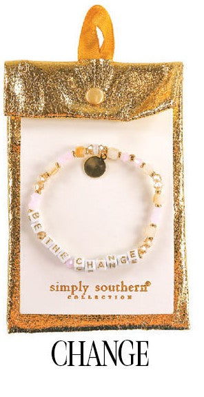 SS Sweet Message Bead Bracelet - Be The Change Simply Southern Jewelry JWL-BRAC-SMP_3