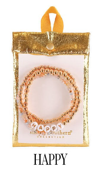 SS Sweet Message Bead Bracelet - Happy Simply Southern Jewelry JWL-BRAC-SMP_8