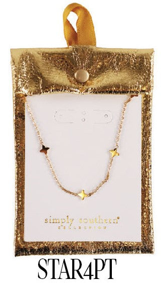 SS Dainty Necklace - 4 Point Star Simply Southern Jewelry JWL-NCK-DAINTY_10