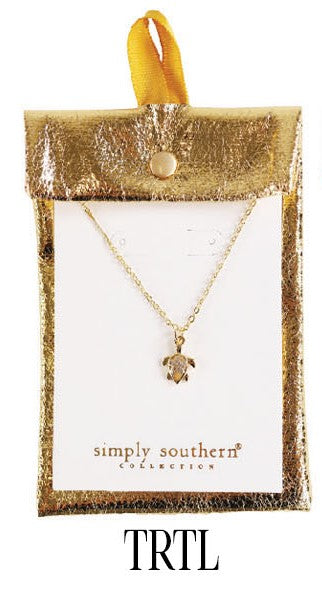 SS Dainty Necklace - Turtle Simply Southern Jewelry JWL-NCK-DAINTY_13