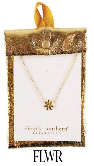 SS Dainty Necklace - Flower Simply Southern Jewelry JWL-NCK-DAINTY_4