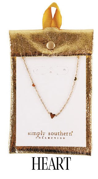 SS Dainty Necklace - Heart Simply Southern Jewelry JWL-NCK-DAINTY_5