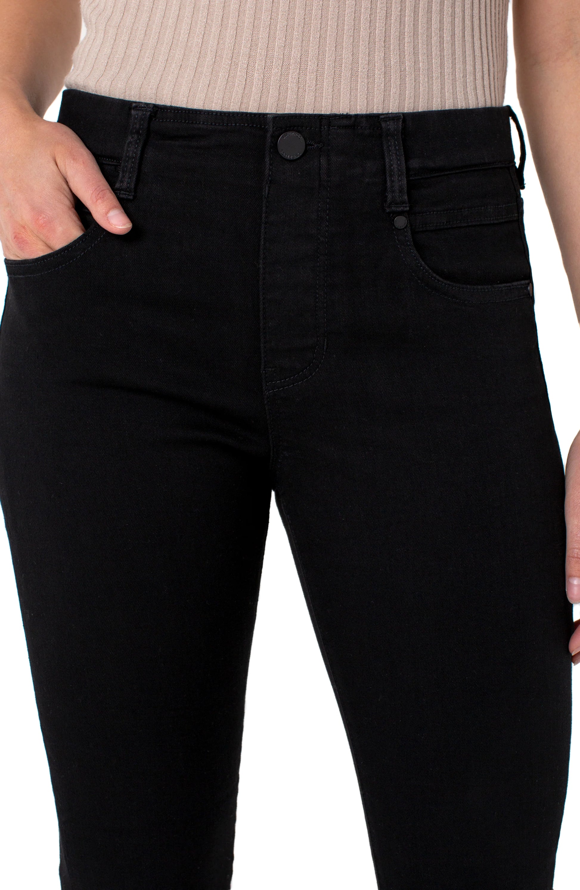 The Gia Glider® Pull-on Skinny Eco - Black Rinse Liverpool Womens Apparel LM2337MR_BLACK_RINSE_D_4261e5bd-a1ae-49fd-92a9-674a0616cfbe