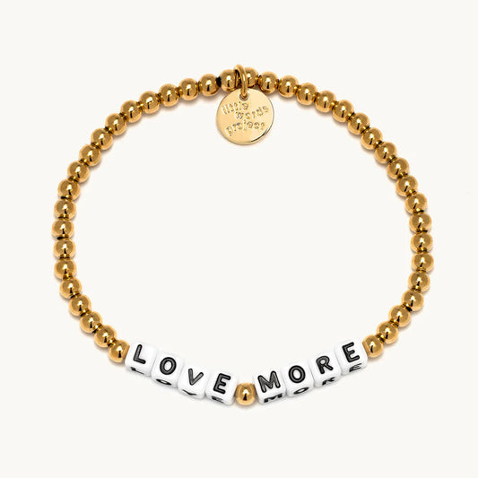 Love More- Gold Plated Bead Pattern: Gold Plated Little Words Project Jewelry LoveMoreWeb2