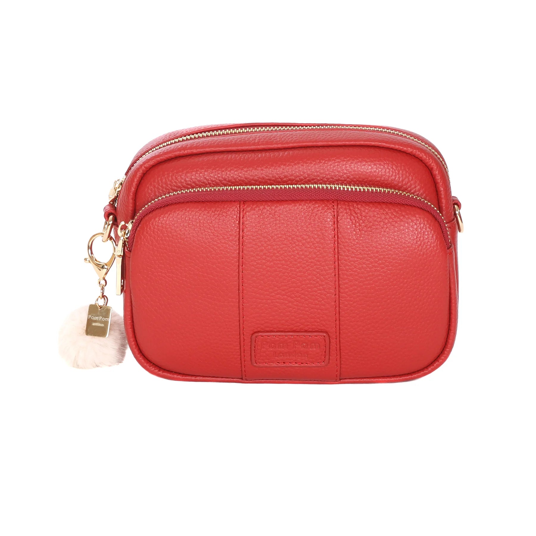 Mayfair Bag Chilli Red & Accessories - 2 Free Straps Pom Pom London Bags MayfairChilliRed01_1800x1800_c10ad41a-9c1b-459b-9350-6dee5113b64a