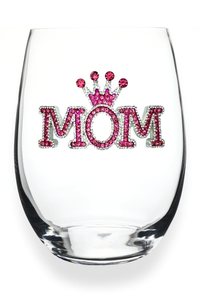 Mom Jeweled Stemless THE QUEEN'S JEWELS Drinkware Mom-Stemless-800x1200