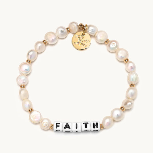 Faith- Freshwater Pearl Bead Pattern: Clamshell Little Words Project Jewelry NacreFaithWeb