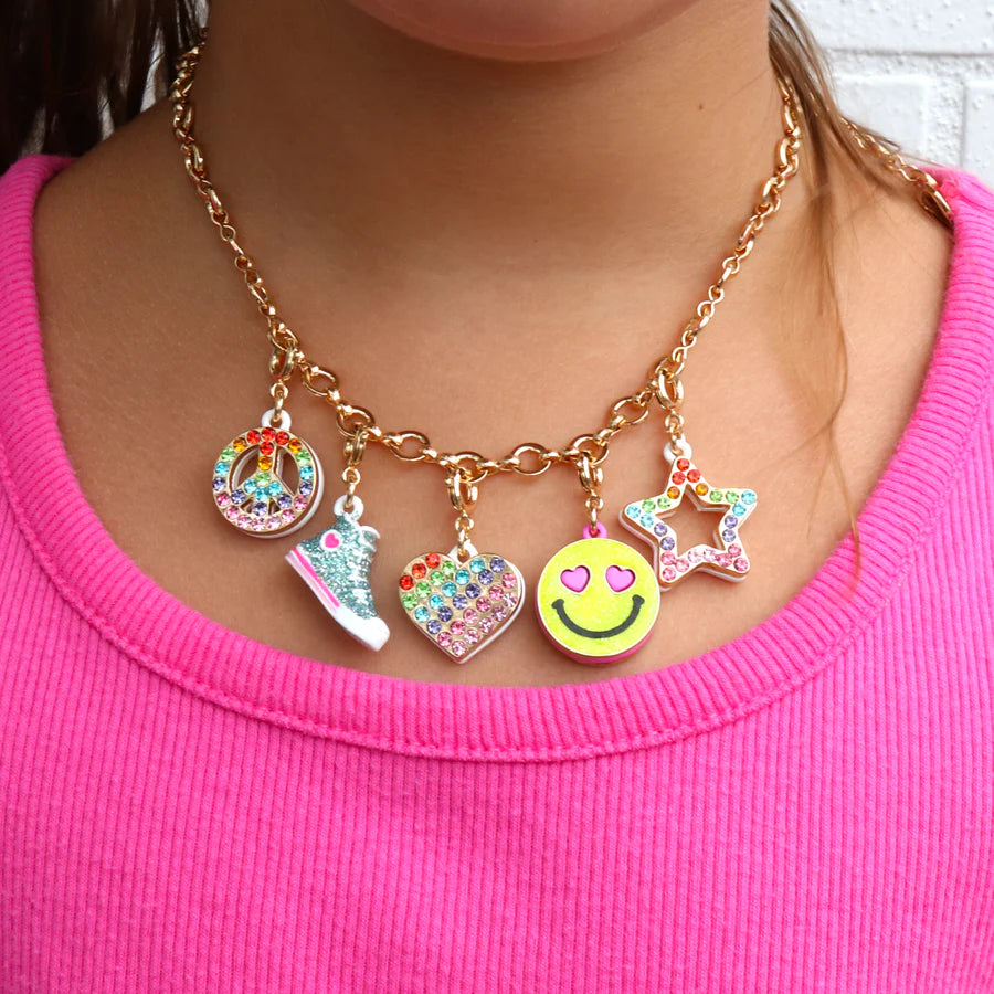 Gold Rainbow Sparkle Peace Charm CHARM IT! Jewelry NecklaceALT_900x_79a660dc-2098-4472-be04-eaa38f826041