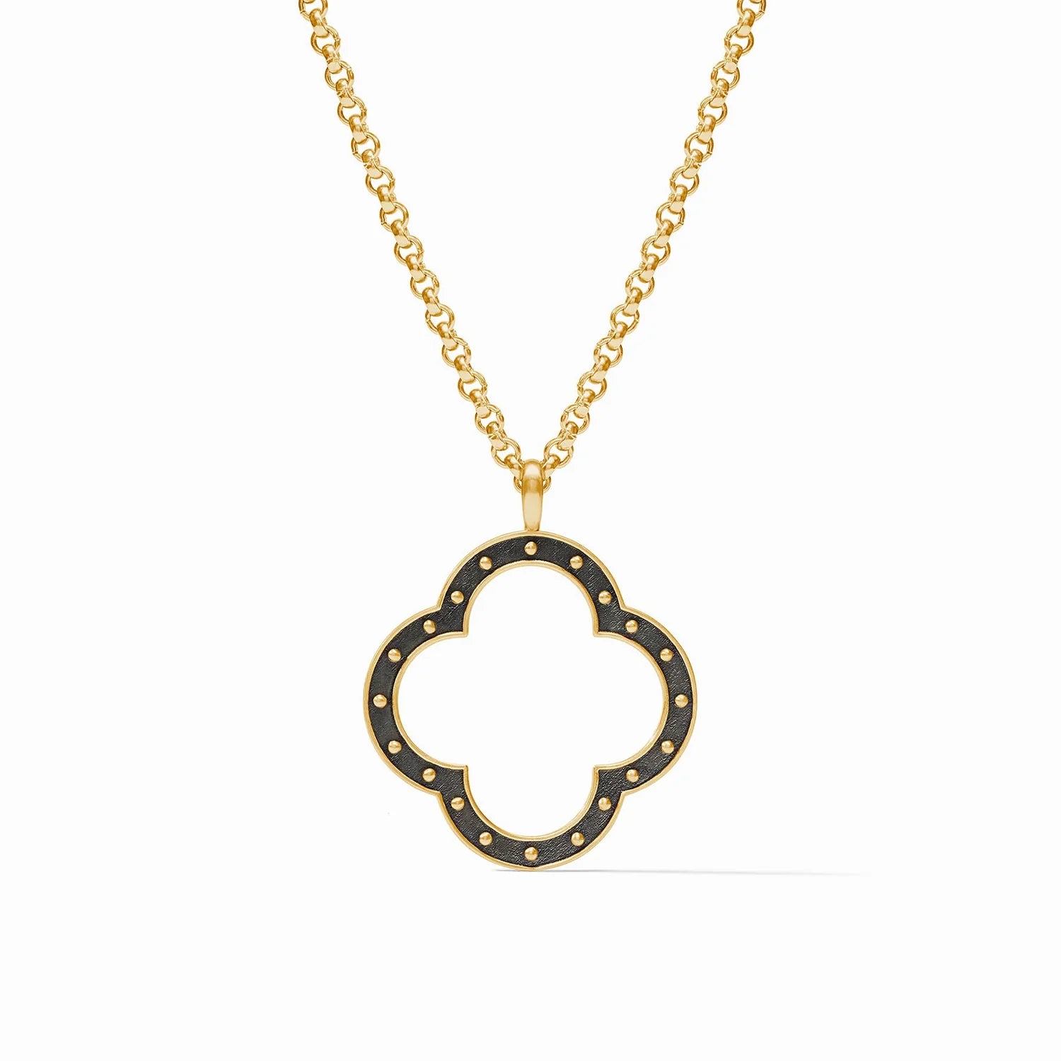 SoHo Statement Pendant Julie Vos Jewelry Necklace_SoHoStatementPendant_MixedMetal_Gold_FR