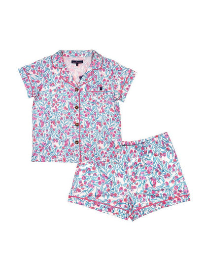 SS Button Down Pajama Set - Abstract