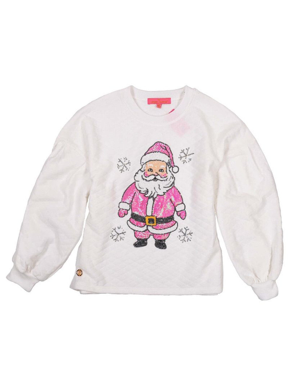 SS Crewneck Ribbed Sweater - Santa Simply Southern Womens Apparel PP-0224-CREW-CHRFL-SANTA-1__78262