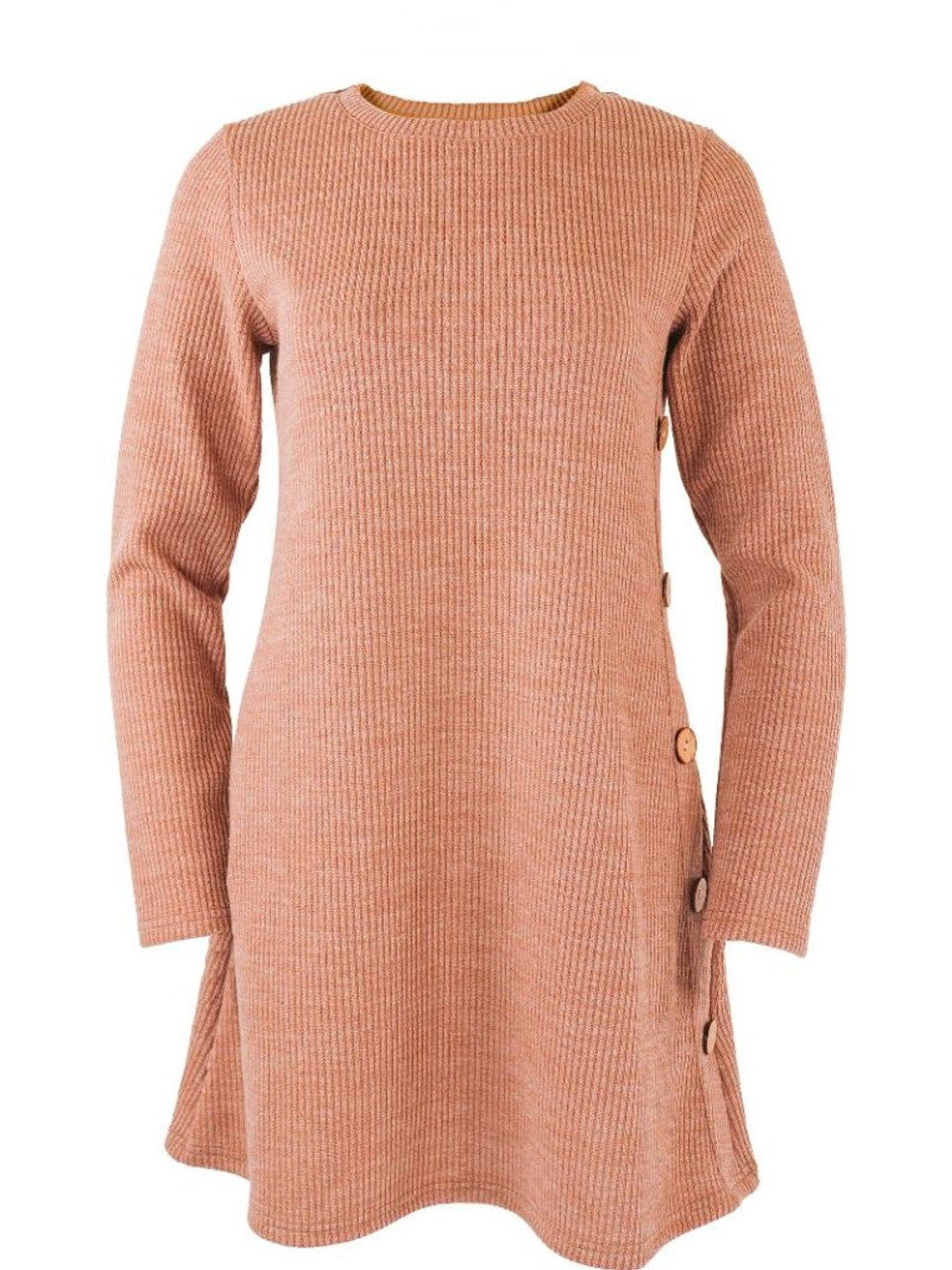 SS Knit Dress - Sand XXL Simply Southern Womens Apparel PP-0224-DRS-KNIT-SAND-768x1024__54829