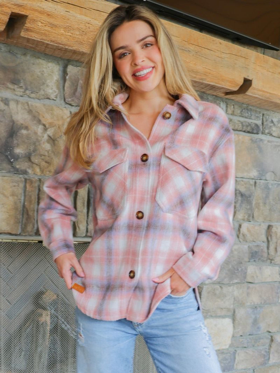 SS Shacket Jacket - Tan Plaid Simply Southern Womens Apparel PP-0224-SHKT-JKT-TANPLD__82296