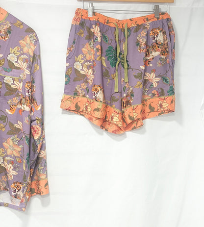 Super Soft Prancing Tiger Pajamas - Lilac
