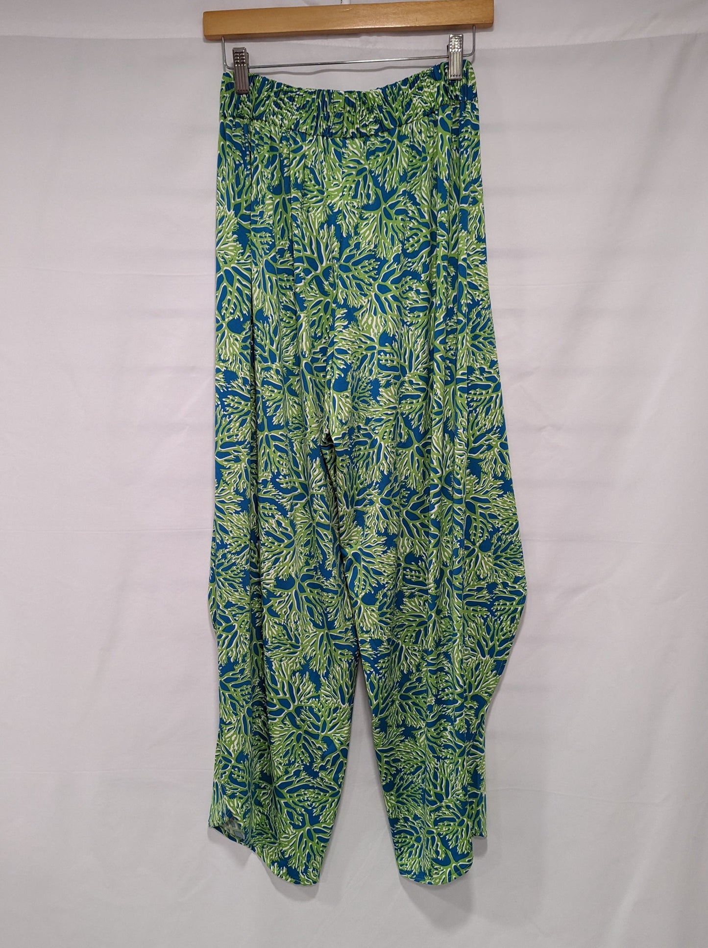 Wrap Front Pant - Sky Blue/Lime Bermuda LA MER LUXE Womens Apparel PXL-20240316_210841025