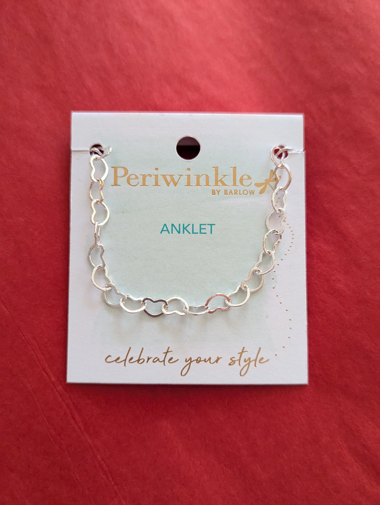 DELICATE HEART ANKLET PERIWINKLE Jewelry PXL-20250123_204228630