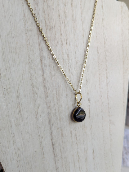 Precious Black Sky Stone Necklace Anju Jewelry PXL_20230727_211609843