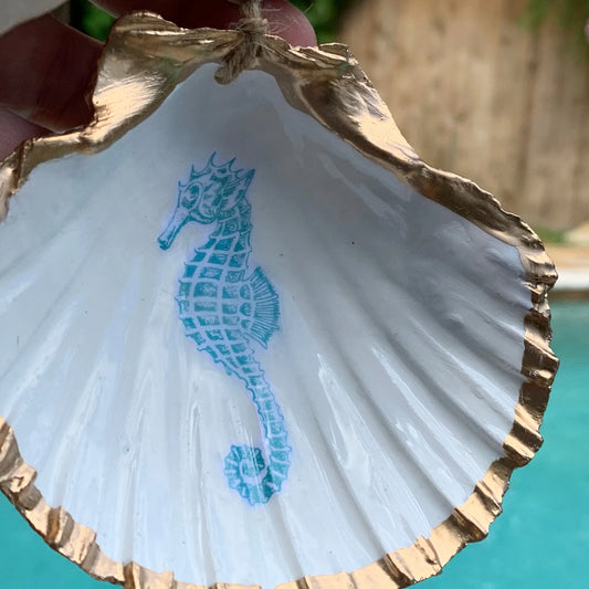 Seahorse Shell Ornament - Turquoise DogFish Designs 13 Home PhotoJan02_115031AM_1024x1024_2x_8d64439b-51c1-473f-aba0-303b766e5c2a