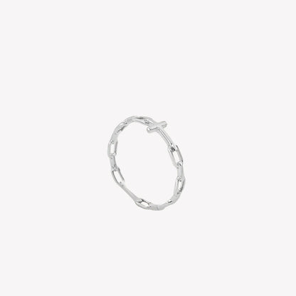 Chain Breaker Cross Ring - Silver Rizen Jewelry Jewelry Rizen_Jewelry_Chain_Breaker_Cross_Ring_Silver