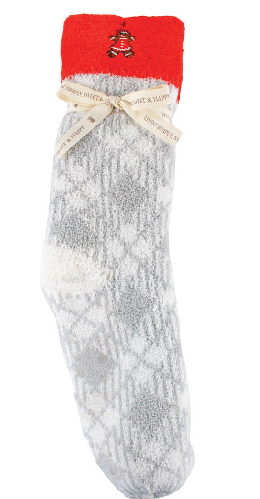 SS Holiday Camper Sock - Cookie Simply Southern Holiday SOCK-CAMPR-GLSN