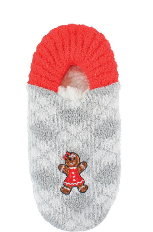 SS Slipper Sock - Cookie Simply Southern Holiday SOCK-SLIPPER-GLSN