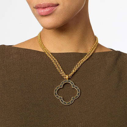 SoHo Statement Pendant Julie Vos Jewelry SoHo-Statement-Pendant_Mixed-Metal_Gold_1