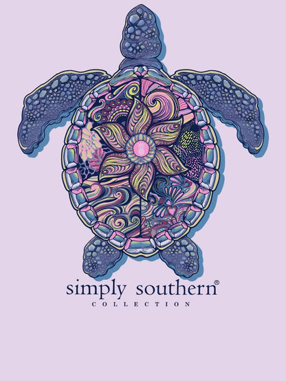 SS Mandala Turtle Aster Purple Tee