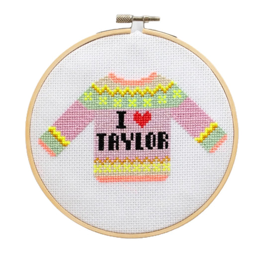 I Love Taylor Cross Stitch Kit Cotton Clara Holiday TaylorWebPics7_1024x1024_2x_d52c5c8c-cfe1-4767-8871-a38678c958ef