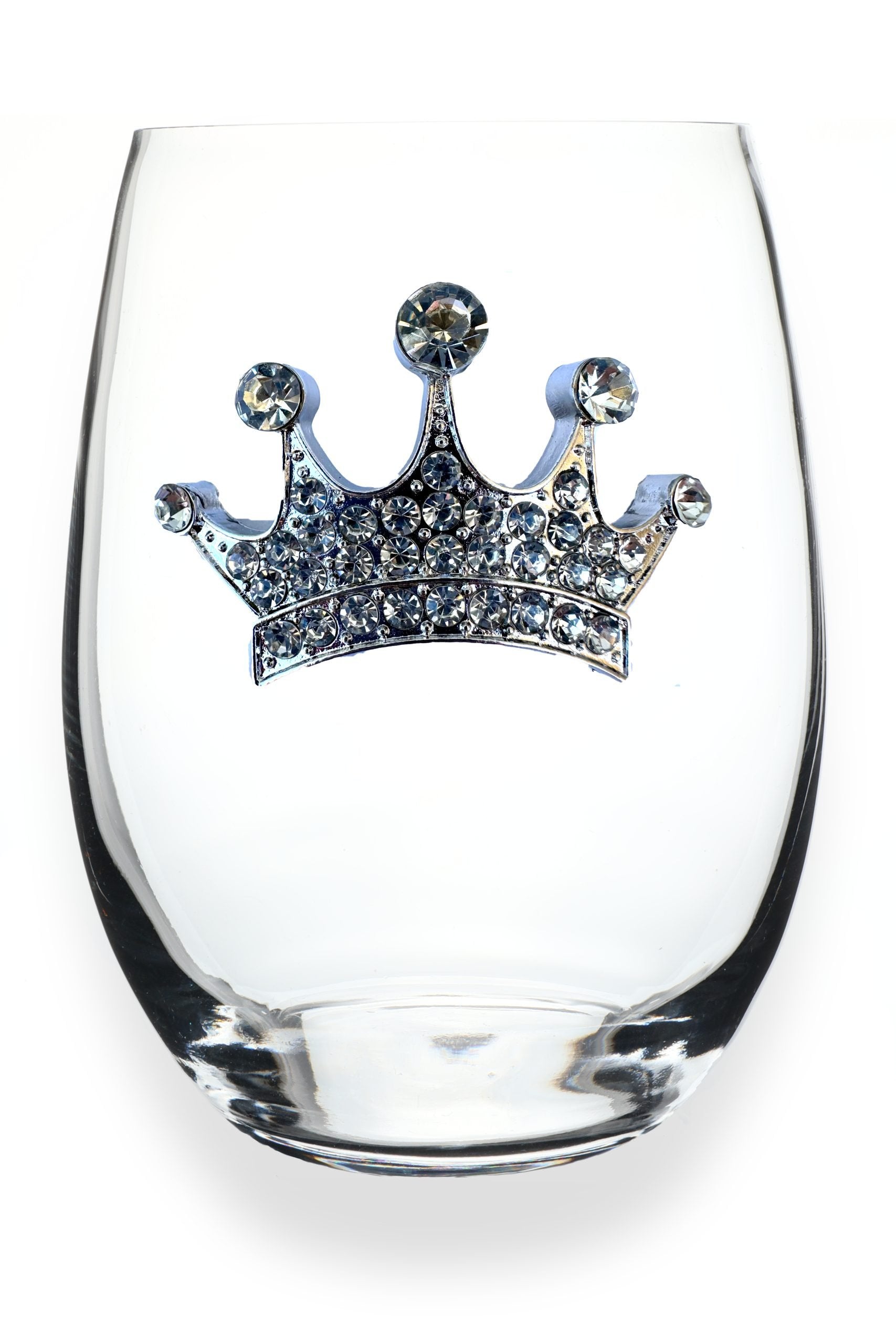 Tiara Jeweled Stemless THE QUEEN'S JEWELS Drinkware Tiara-Stemless-scaled