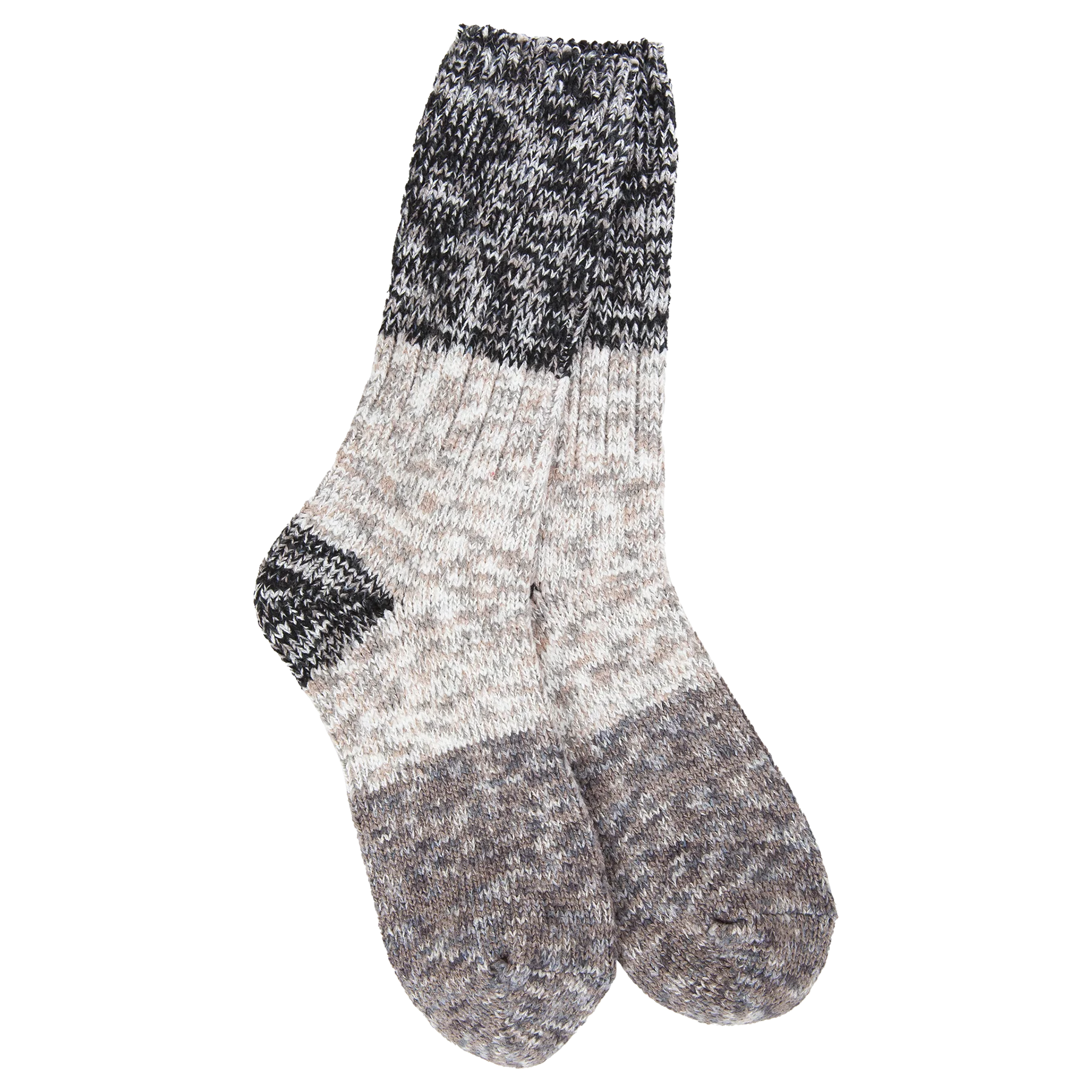 Ragg Crew Colorblock - Stone Multi CRESCENT SOCK CO Footwear WRAGGCRW_396_StoneCB-Multi