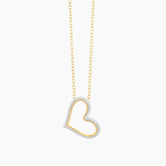 OPEN HEART NECKLACE Gold