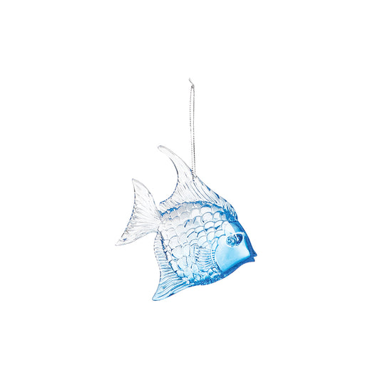 Acrylic Blue Fish Ornament C & F ENTERPRISES Holiday XORN78499