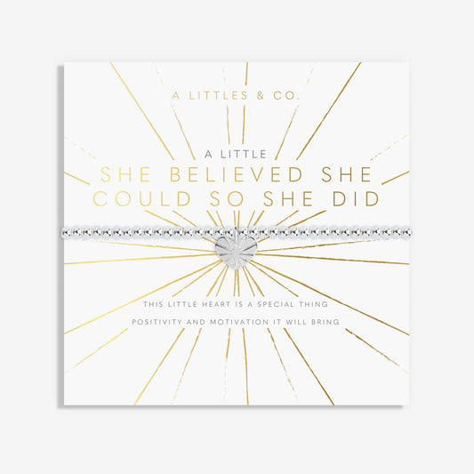 A Little 'She Believed She Could So She Did' Bracelet Katie Loxton Jewelry alc3097