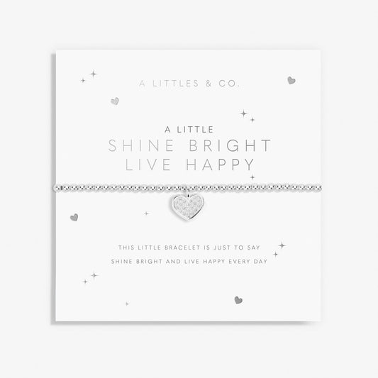 A Little 'Shine Bright - Live Happy' Bracelet Katie Loxton Jewelry alc5223_1