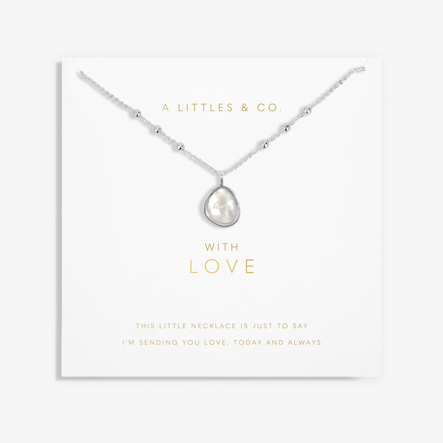 My Moments 'With Love' Necklace Katie Loxton Jewelry alc5827