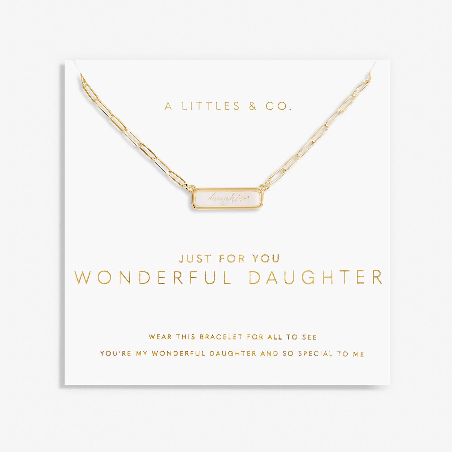 My Moments 'Just For You Wonderful Daughter' Necklace Katie Loxton Jewelry alc6364