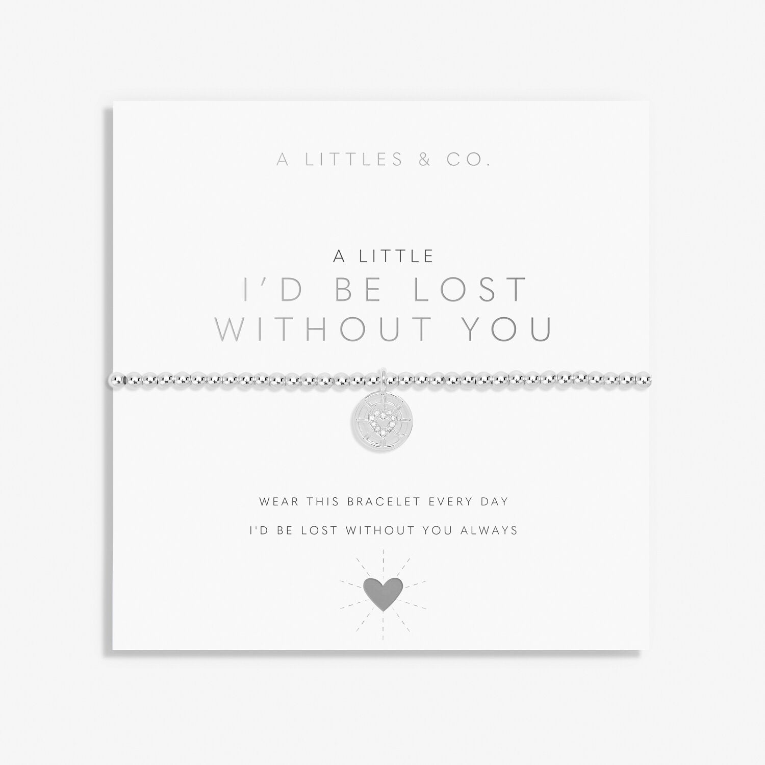 A Little 'I'd Be Lost Without You' Bracelet Katie Loxton Jewelry alc7401_c1