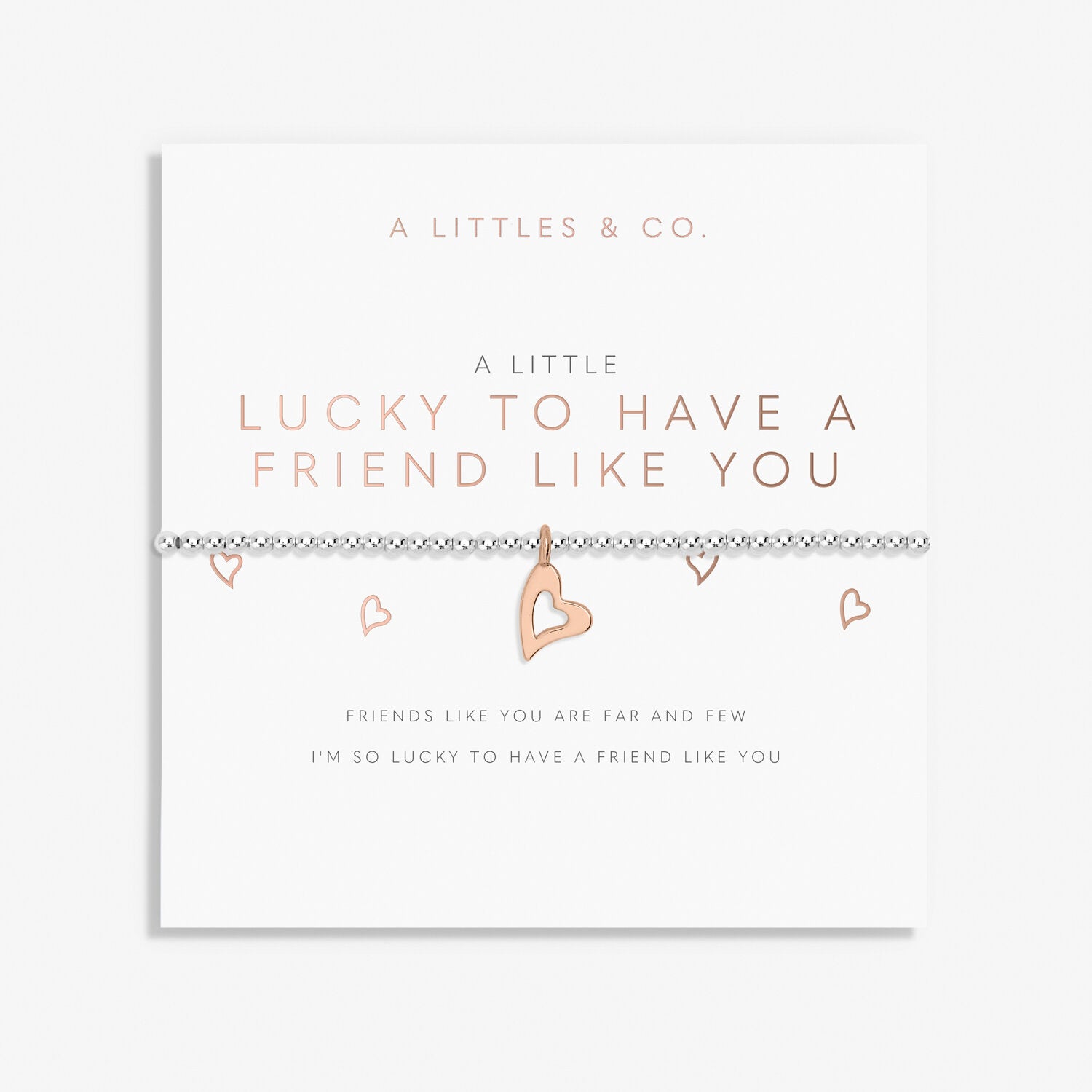 A Little 'Lucky To Have A Friend Like You' Bracelet Katie Loxton Jewelry alc7416_c1