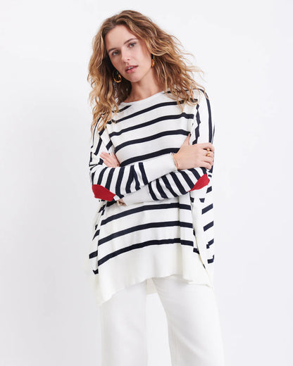Amour Sweater - Navy Stripes