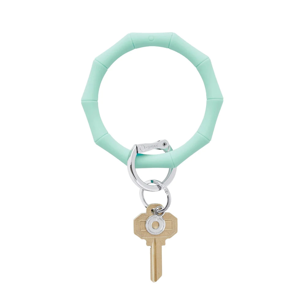 Silicone Big O Key Ring - Pistachio Bamboo Oventure PERSONAL ACCESSORIES bamboo-silicone-bokr-pistachio