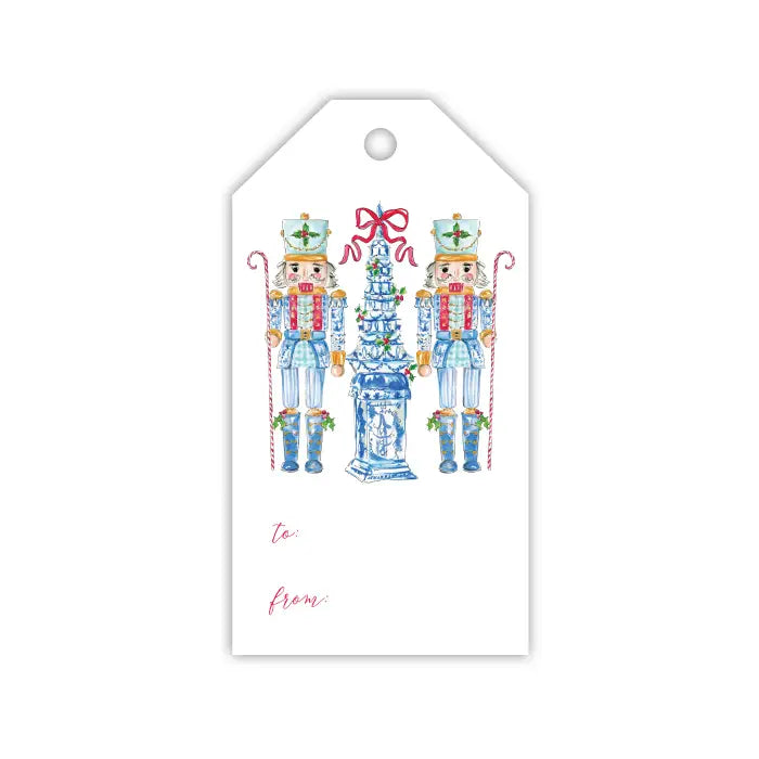 Chinoiserie Nutcrackers Gift Tag