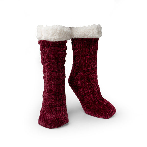 Slipper Socks - Wine DM Merchandising Footwear bkbbts2-u24_06