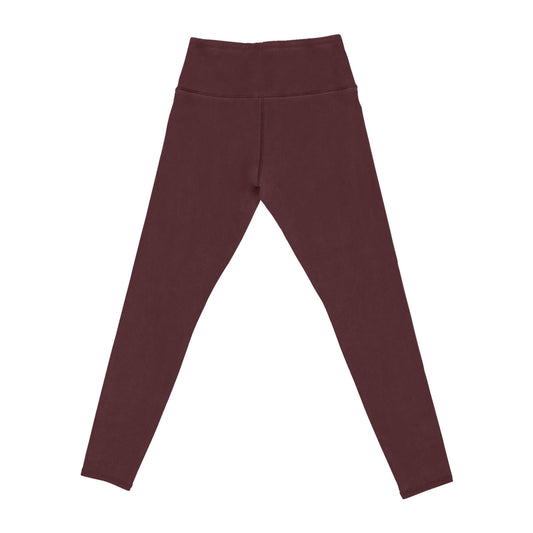 Britt's Knits Basics Fleece-Lined Leggings - Burgundy DM Merchandising Womens Apparel bkflg-u24_05