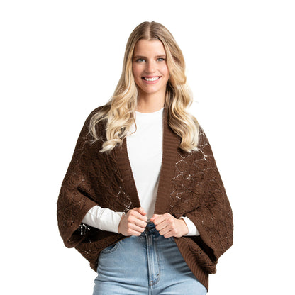 Willow Convertible Shrug - Coffee DM Merchandising Womens Apparel bkwcs-u24_07