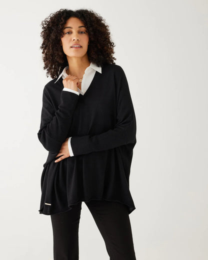 Catalina V-Neck Sweater - Black
