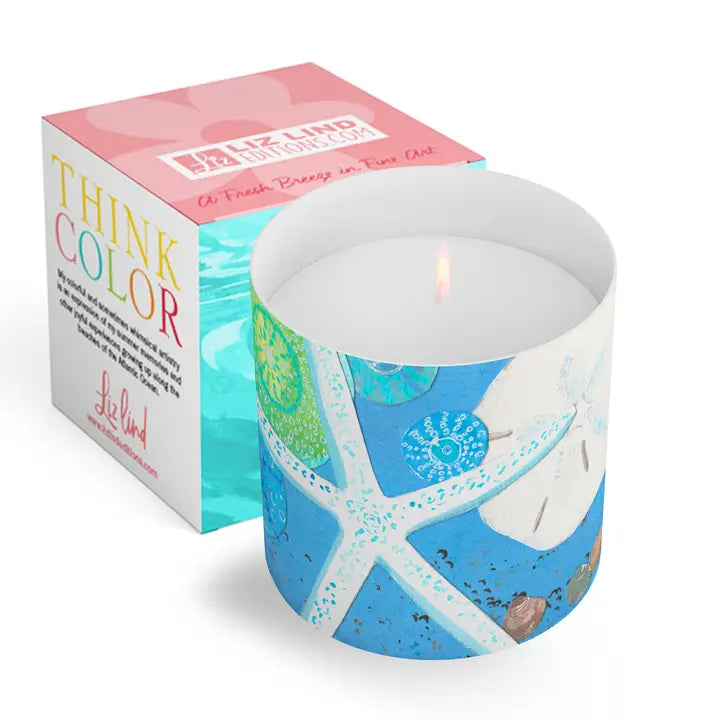 Blue Star Boxed Candle